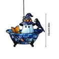 thumbnail image 3 of Neoyler Halloween Window Decorations Cute Ghost Pendant with Versatile Festive for Indoor Outdoor Decor Easy Hanging Gift Idea 3.9in Blue, 3 of 6