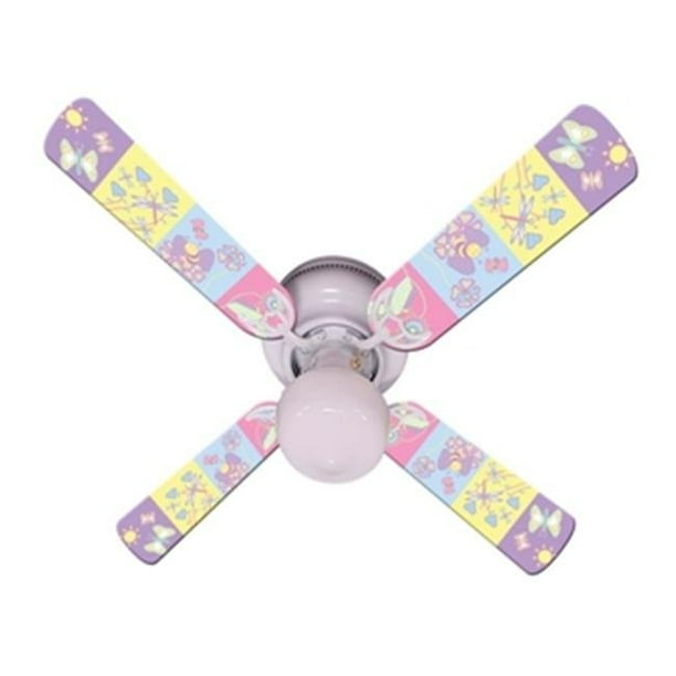 Ceiling Fan Designers 42FAN-IMA-KHW Baby Nursery Happy Wings Ventilateur de Plafond 42 Po