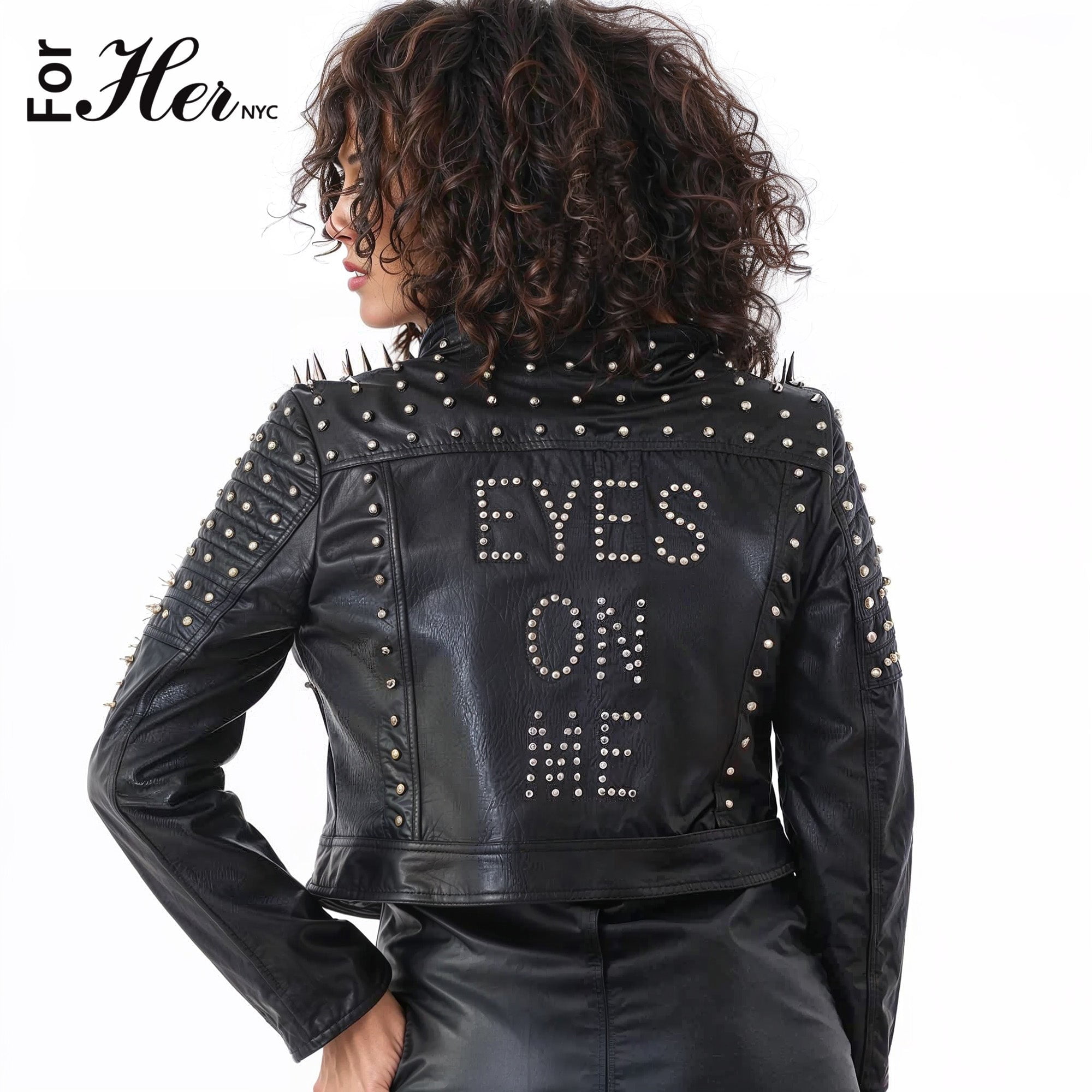 Multi Colored Studded Leather Jacket -81752 - Walmart.com