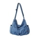 thumbnail image 4 of Mujeres Hombres Hobo Bag Cierre de cremallera Gran capacidad Casual Tote Bolso elegante Ocio Múltiples bolsillos Bolso de hombro para trabajo Camping Azul claro Fernando bolsos de hombro de las mujeres, 4 of 8