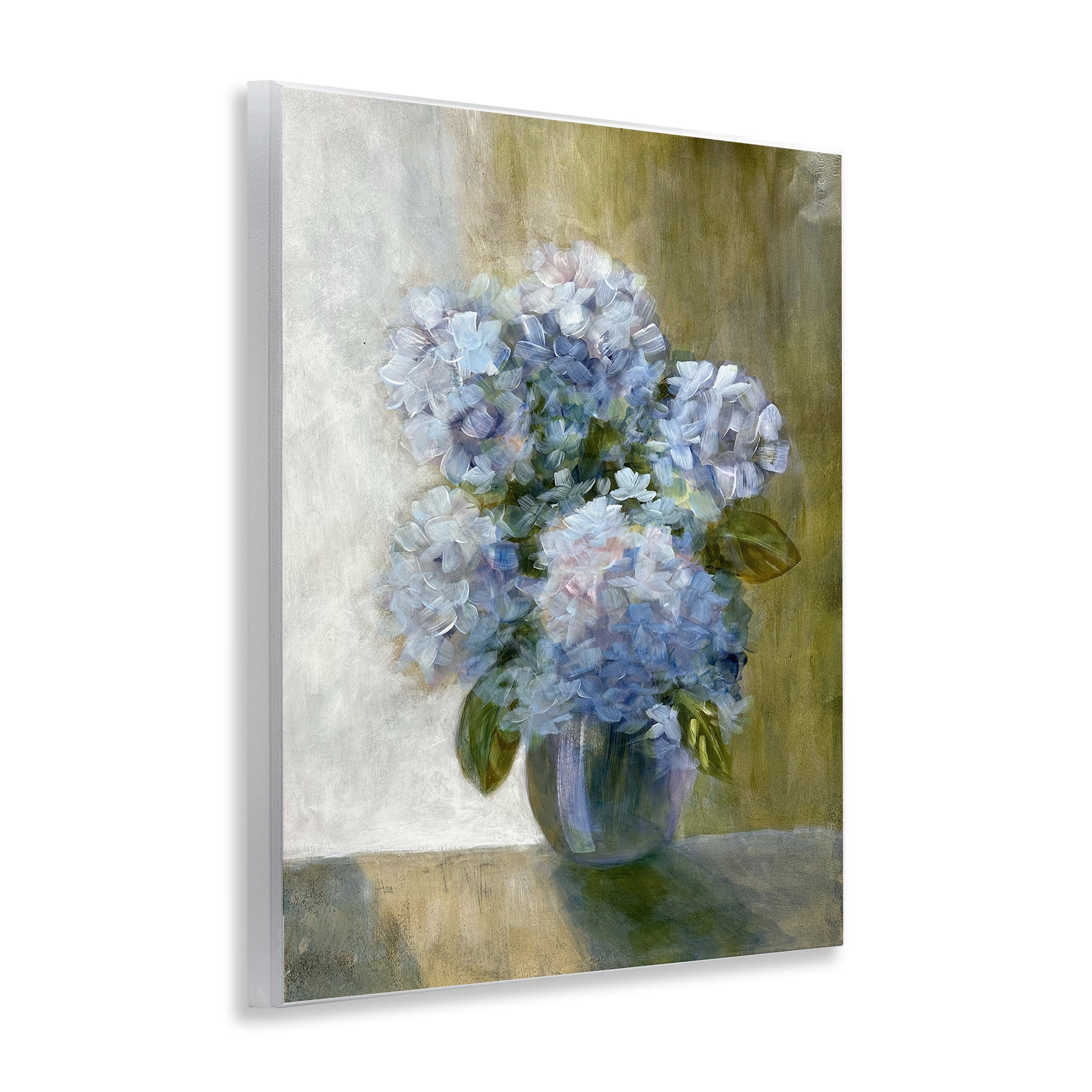 Stupell Industries Hydrangeas in Vase Botanical & Floral Painting Unframed Art Print Wall Art, 11 x 14