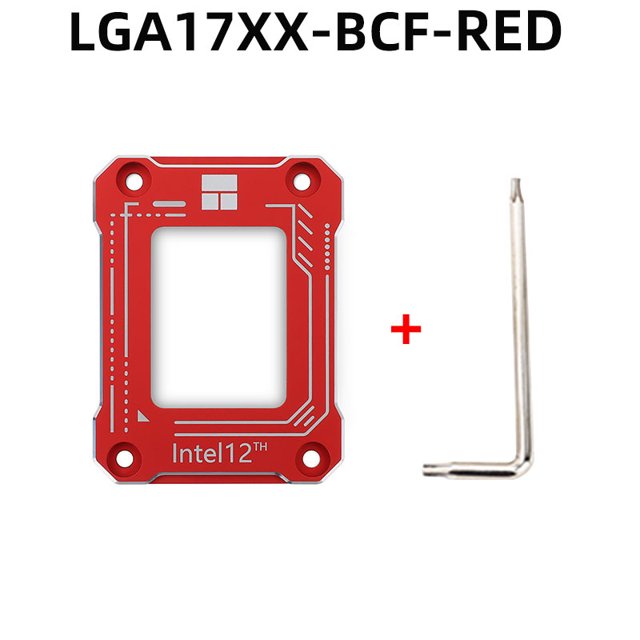 Intel 12Th 13 Th CPU Bending Corrector Frame Protector LGA1700/1800 Buckle Fix Substitute CNC Aluminum Red