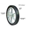 thumbnail image 3 of 10-Pack Black Spoked Plastic Wheel Set: 12-inch Lawn Mower/Wagon Cart Replacement Puncture-Proof, Sturdy Build, 3 of 11