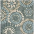thumbnail image 6 of SAFAVIEH Jardin Dorothea Floral Wool Area Rug, Grey/Blue, 2'6" x 4', 6 of 9