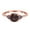 Natural Chocolate Smoky Quartz Rose Tone Silver, variant on Natural Chocolate Smoky Quartz Size-5 Art Deco Round Vintage Style Triangular Cluster CZ Wedding Engagement Rings For Women 925 Sterling Silver Gifts For Her