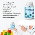 thumbnail image 3 of Quercetin Gummies - Quercetin with Bromelain Vitamin C + Zinc Vitamin D3 – Chewable Quercetin 900mg Supplements - Quercetin for Kids and Adults, 3 of 6