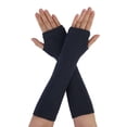 thumbnail image 1 of Guantes largos sin dedos Allegra K Azul marino One Size, 1 of 6