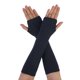 thumbnail image 1 of Guantes largos sin dedos Allegra K Azul marino One Size, 1 of 6