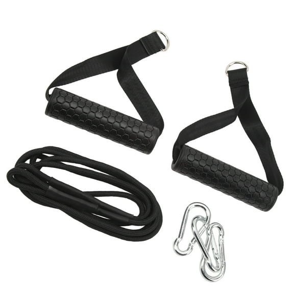 Long Triceps Rope, Triceps Pull Down Rope Effective Muscle Training Stainless Steel Plastic And Nylon For Fitness
