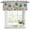 Turquoise, variant on 2 Pack Valances for Window, Watercolor Flowers Short Curtains for Kitchen Bedroom Living Room, Vintage Tulips Floral Barn Doors Wood Grain Small Window Treatment Valance Drapes 60 x 18 Inch