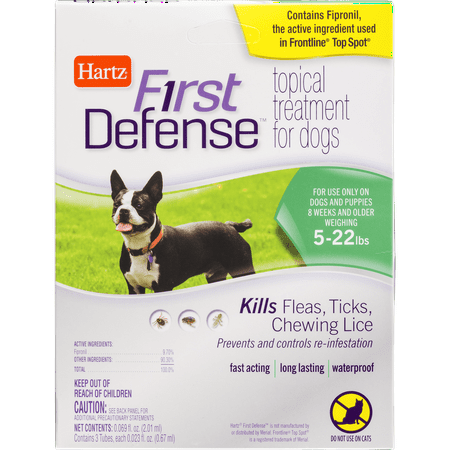 HARTZ FIRST DEFENSE TOPICAL TREATMENT FOR DOGS 5-22 LBS