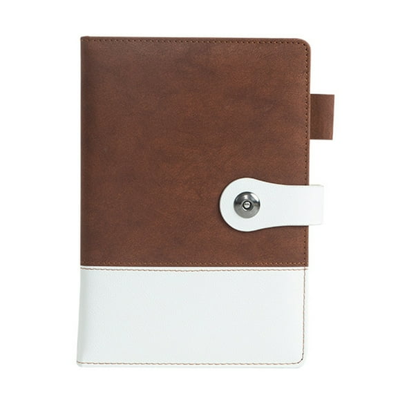 Sylvtty A5 Executive Notebook Thick Paper Notebook with Faux Leather Cover 192 Pages Personal Diary Notepad for Business Meetings