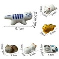 thumbnail image 5 of Joernso Miniature Animals Ornamental Landscaping Multi-functional Dinner Fork Chopsticks Rest Stand for Kitchen, 5 of 8