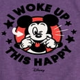 thumbnail image 3 of Disney - Mickey & Friends - I Woke Up This Happy - Wink - Toddler And Youth Girls Short Sleeve Graphic T-Shirt, 3 of 5