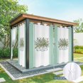 thumbnail image 2 of Outdoor Curtains for Patio Waterproof, Botanical&nbsp;floral Grommet Gazebo Curtains Drapes for Porch, Pergola,Backyard,Outside, Privacy Panel 54 x 108 Inch, Retro Watercolor Eucalyptus Leaves Green, 2 of 9