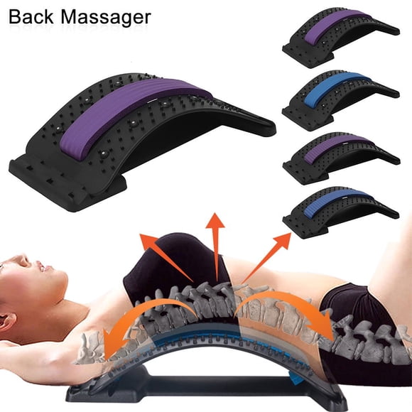 Back Stretching Device Back Stretcher Waist Support Muscle Stretcher Multi-Level Lumbar Support Stretcher Spinal Lower and Upper Muscle Pain Relief Back Support Back Massager