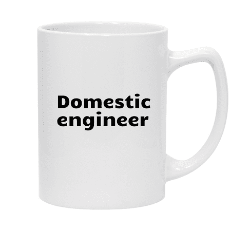 

Domestic Engineer - 14oz Ceramic White Statesman Coffee Mug White