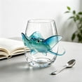 thumbnail image 5 of SLYNSHome Stemless Wine Glasses Beach Themed, Coastal Home Bar Accessories Water Glass, Marine Animal Design Drinkware For Ocean Life Enthusiasts, 5 of 6