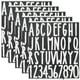 thumbnail image 1 of ColoMX 5 hojas Auto adhesivo pegatinas de alfabeto Número de PVC pegatinas de letra de buzón calcomanías, 1 of 7