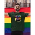 thumbnail image 2 of Live With Pride Banner T-Shirt Men -Smartprints Designs, Male x-Large, 2 of 4