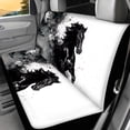 thumbnail image 4 of KUIFORTI Horse Car Seat Covers for Women, 4 PCS Universal Front Seats and Rear Bench Cover Protecto Automobile Seats Cushion Pad Mat, Automobile Interior Decorate Accessories, 4 of 7