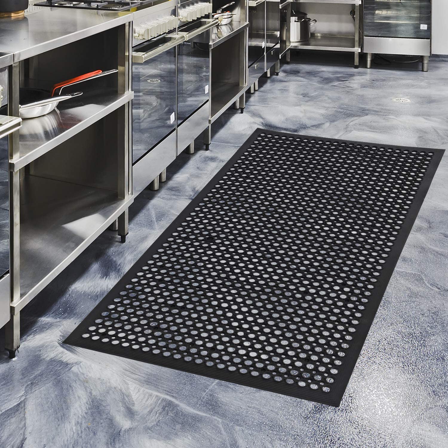 Cribun Rubber Door Mats AntiFatigue Floor Mat for Kitchen New Bar Floor Mats Commercial Heavy