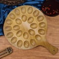 thumbnail image 3 of Hariumiu 16/24 Slot Egg Tray Deviled Eggs or Cheese Handcrafted Wooden Egg Holder Easter Multipurpose Egg Plate, 3 of 8