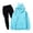 Light Blue, variant on CCRFTGI Boys Girls Sweatsuit 2 Piece Set Size 7 Casual Tracksuit Fashion Clothing Set Lightweight Spring Day Hoodies Sweatshirt and Sweatpants Joggers Set with Pocket Orange 7-8Y