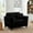 Black, variant on Lisonu Cozy Armchair, Plush Single Sofa Chair in Tufted Corduroy, Deep Seat Lounge Chair for Reading Nook in Living Room or Bedroom, Black