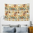 thumbnail image 5 of Junzan Mushrooms And Rainbows Peace Tapestry Hippie Tapestry For Bedroom Aesthetic Tapestries Wall Hanging For Bedroom Hippie Room Decor (60x40inches), 5 of 9