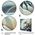 thumbnail image 3 of Designart Dahlia Flowers Blue And White III Canvas Wall Art, 3 of 5