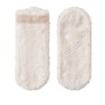 thumbnail image 2 of FRSASU Women's Autumn Winter Thick Warm floor Socks Short Non Slip Soft Color Blocked Sleep Socks 1Pc, 2 of 2