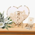 thumbnail image 3 of Libro de dos , con 80 letreros Corazones Buzón Decoraciones rústicas Libro de dos Recepción para de , Corazón transparente Soledad Libro de invitados de boda, 3 of 10