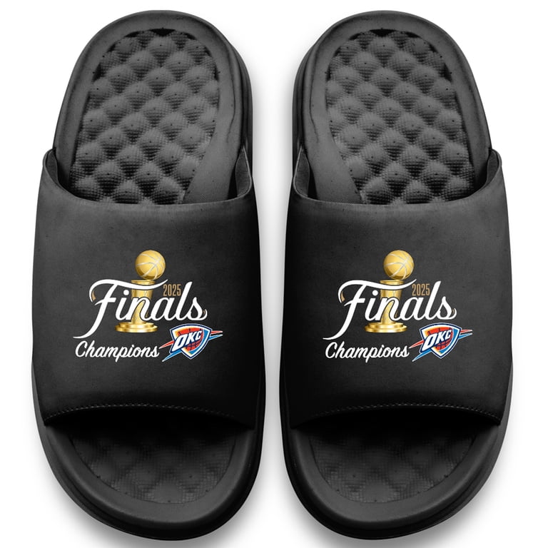 Unisex ISlide Black Oklahoma City Thunder 2025 NBA Finals  display picture 2