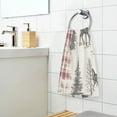 thumbnail image 3 of Yayeee 2 Pack Hand Towels for Bathroom 100% Cotton 16" x 28" Soft Absorbent Kitchen Towel, Beige Deer, 3 of 7