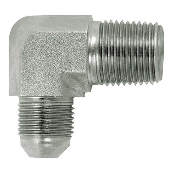 Hydraulic Adapter, 1" Male 37° JIC x 1" Male NPT, 90 Degree Elbow (2501-16-16)