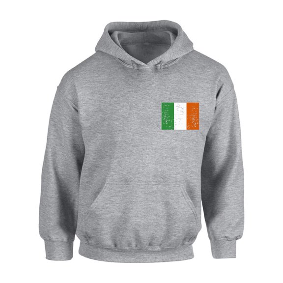 Awkward Styles Irish Flag Pocket Hooded Sweatshirt Irish Hoodie Sweater Irish Flag Patch Sweatshirt St. Patrick's Day Hoodies Irish Gifts St. Patrick's Day Outfit Cute Irish Pride Sweater Hoodie