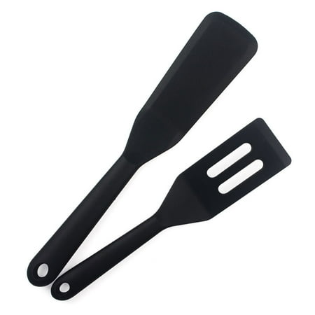 

2 Pack Silicone Thin Spatula Omelet Spatula Turner Heat Resistant Cooking Spatula Long Crepe Spatulas for Nonstick Cookware Pancake Spatula for Cooking Cake