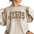 thumbnail image 5 of Christian Jesus Sweatshirt – Cheetah Print Bible Verse Pullover, Trendy Faith Apparel, Jesus Loves You Sweater, The Way The Truth The Life Gift, 5 of 7