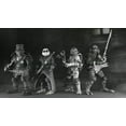 thumbnail image 2 of NECA - Universal Monsters/Teenage Mutant Ninja Turtles  -  7” Scale Action Figure - 4 Pack Turtles Black & White, 2 of 6