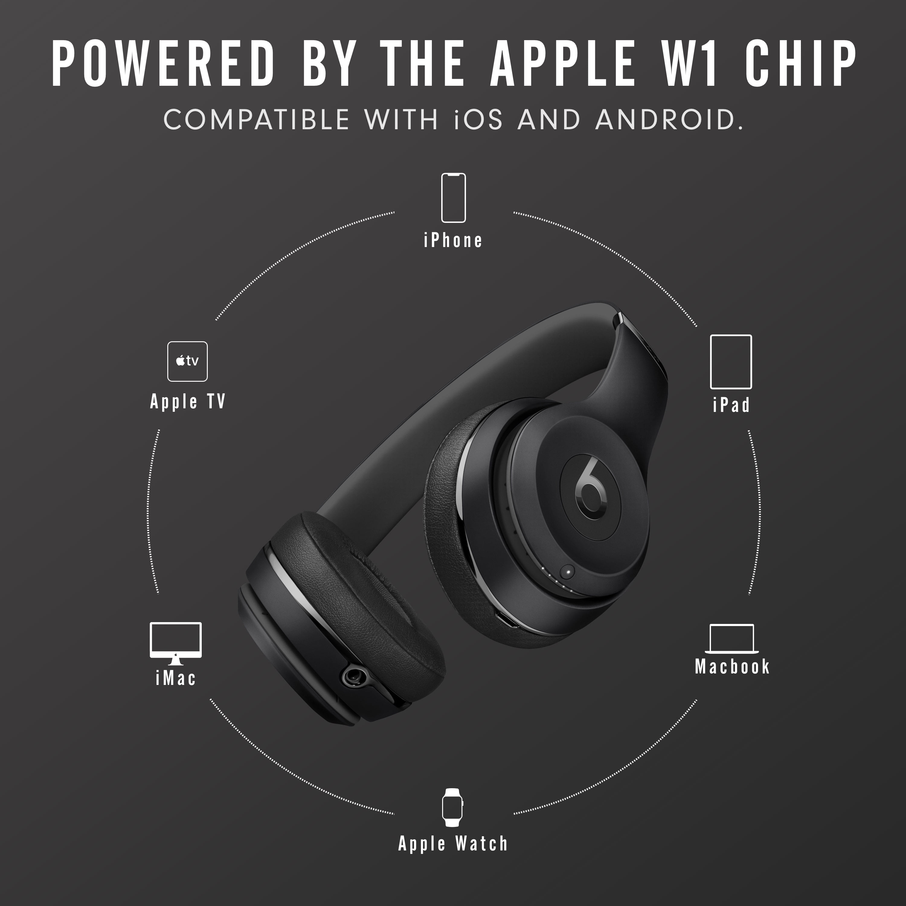 Beats Solo3 Wireless On-Ear Headphones with Apple W1 Headphone 