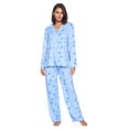thumbnail image 5 of Casual Nights Women's Long Sleeve Rayon Button Down Pajama Set, 5 of 5
