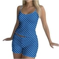 thumbnail image 7 of Miqool Pajama Sets for Women 2 Piece Sleeveless Cami Tops and Shorts Lounge Set Soft Sleepwear Cute Printed Pj Outfits, 7 of 7