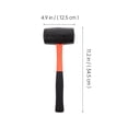 thumbnail image 2 of FELTECHELECTR 1Ud Martillo De Goma Negro Con Mango De Fibra Para Uso Doméstico Y Manualidades, 2 of 8