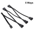 thumbnail image 3 of Ventilador Portátil PWM Splitter 5/6 Vías Cable para CPU Computadora (5 Vías), 3 of 6