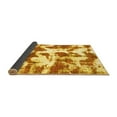 thumbnail image 2 of Ahgly Company Indoor Round Abstract Yellow Modern Area Rugs, 6' Round, 2 of 4