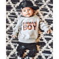 thumbnail image 2 of Chandail à Col Rond à Manches Longues pour Bébé Garçon « Mama‘s Boy », Chandail Molletonné, Haut, T-Shirt, Blouse, Noir, 0-6 Mois, 2 of 7