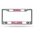 thumbnail image 1 of Georgia Bulldogs Chrome License Plate Frame, 1 of 1