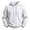 White, variant on Hoodies for Men Long Sleeve Relaxed Fit Fleece Hooded Sweatshirts Soft Comfy Plus Size Hoodie, S-3XL