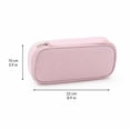 thumbnail image 3 of Clearance! Solid Color Pencil Case - Large Pencil Pouch with Multi-Sections, Sturdy Oxford Bag for Everyday Carry,Black, 3 of 4